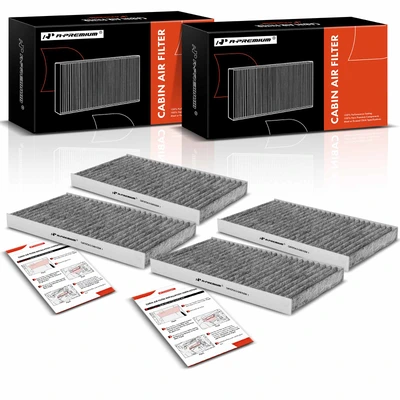 4 Pcs Activated Carbon Cabin Air Filter