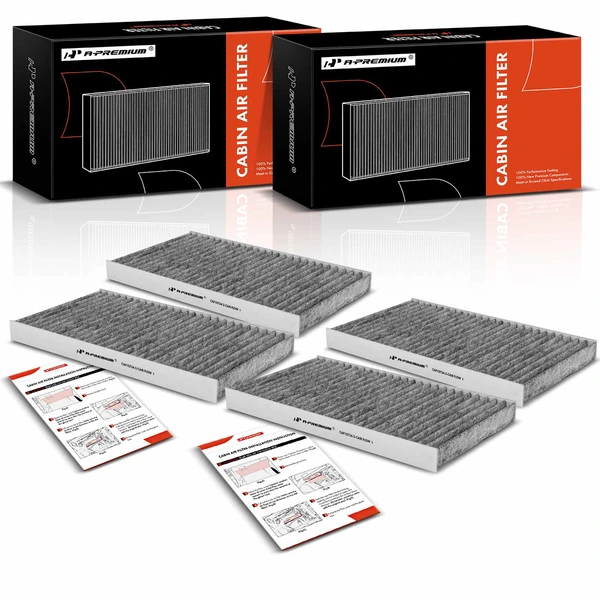 4 Pcs Activated Carbon Cabin Air Filter for 2003-2009 Kia Sorento