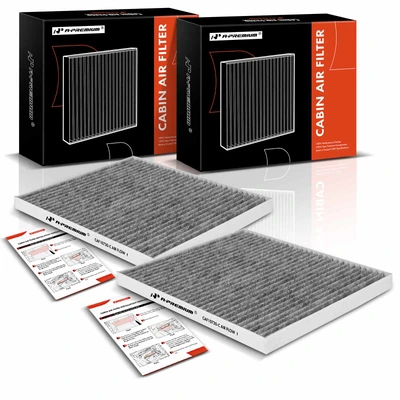 2 Pcs Activated Carbon Cabin Air Filter