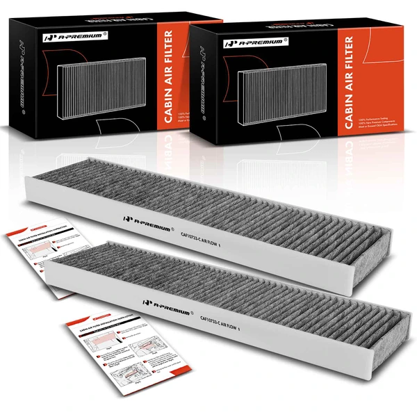 2 Pcs Activated Carbon Cabin Air Filter for 2013-2016 Mini Cooper Paceman