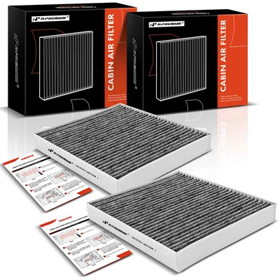 2 Pcs Activated Carbon Cabin Air Filters