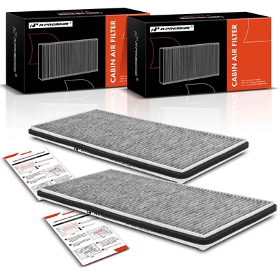 2 Pcs Activated Carbon Cabin Air Filter