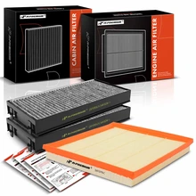 3 Pcs Engine Air Filter & Activated Carbon Cabin Air Filter for 2008-2019 BMW X6