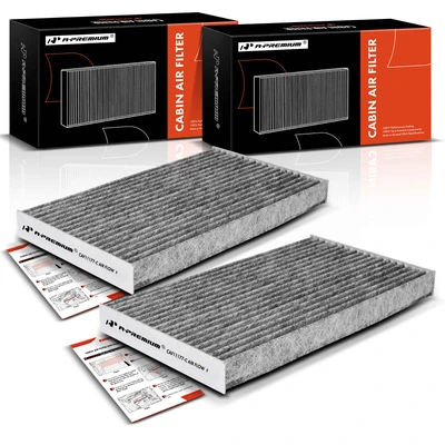 2 Pcs Activated Carbon Cabin Air Filter