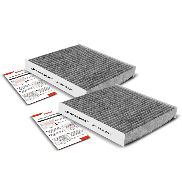 2 Pcs Activated Carbon Cabin Air Filter for Honda Civic Insight Acura Integra MDX