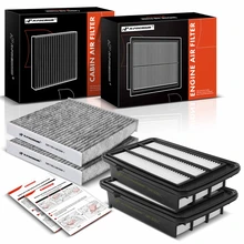 2 Pcs Engine Air Filter & 2 Pcs Activated Carbon Cabin Air Filter for 2017-2022 Honda CR-V