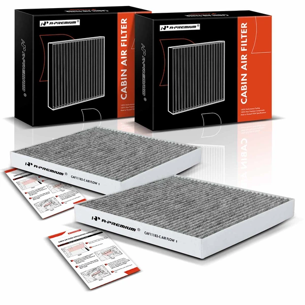 2 Pcs Activated Carbon Cabin Air Filter for 2011-2022 Dodge Durango