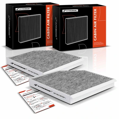 2 Pcs Activated Carbon Cabin Air Filter
