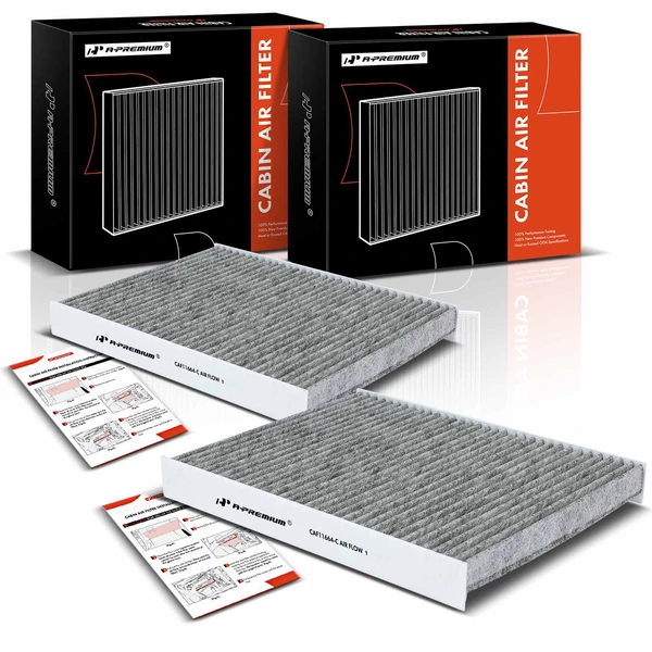 2 Pcs Activated Carbon Cabin Air Filter for 2011-2015 Kia Sorento