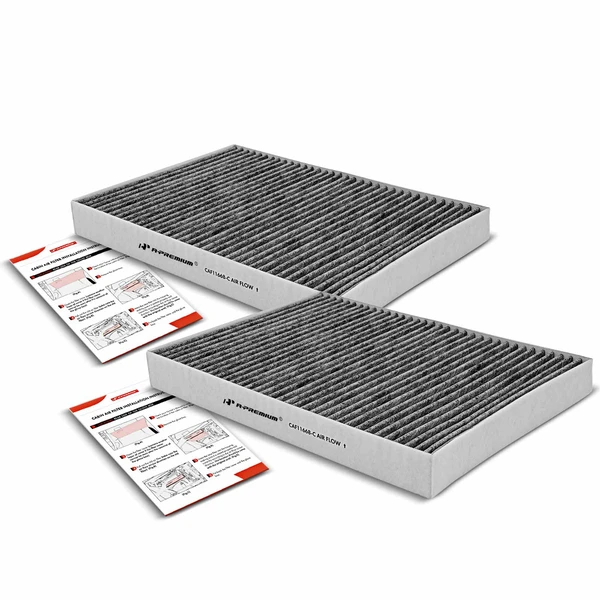 2 Pcs Activated Carbon Cabin Air Filters for Dodge Challenger 11-22 Chrysler 300