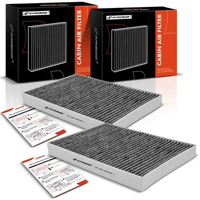 2 Pcs Activated Carbon Cabin Air Filters