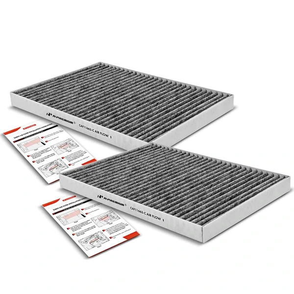 2 Pcs Activated Carbon Cabin Air Filters for Chevy Traverse 09-16 GMC Acadia 07-16