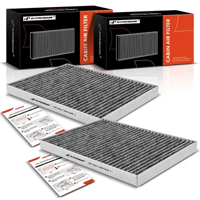 2 Pcs Activated Carbon Cabin Air Filters