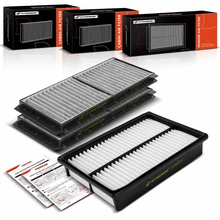 3 Pcs Engine Air Filter & Activated Carbon Cabin Air Filter for 2010-2013 Mazda 3 Sport