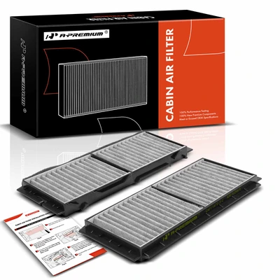 2 Pcs Activated Carbon Cabin Air Filter