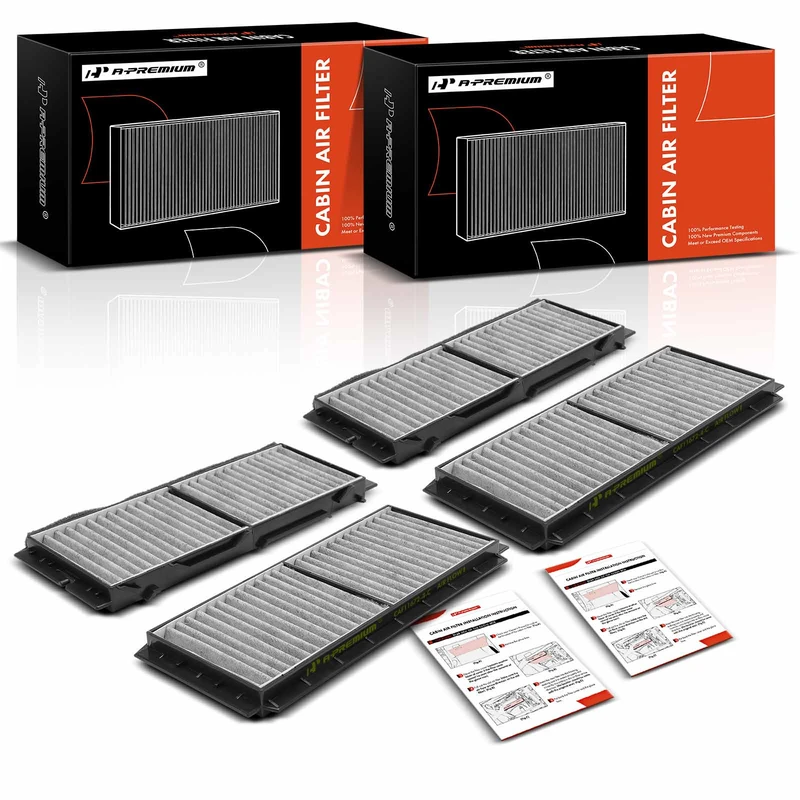 4 Pcs Activated Carbon Cabin Air Filter for 2013 Mazda 3