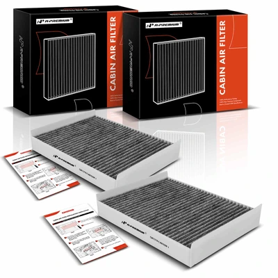 2 Pcs Activated Carbon Cabin Air Filter
