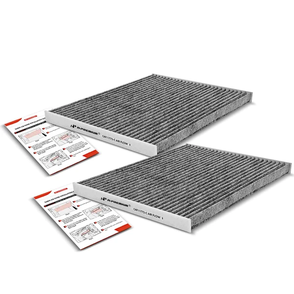 2 Pcs Activated Carbon Cabin Air Filters for Ford Fusion Edge Lincoln Continental MKX