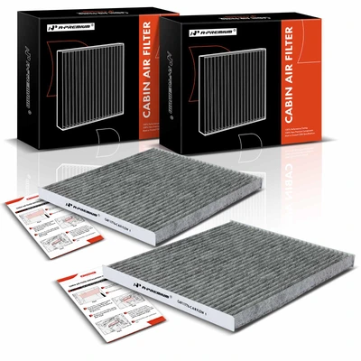 2 Pcs Activated Carbon Cabin Air Filter