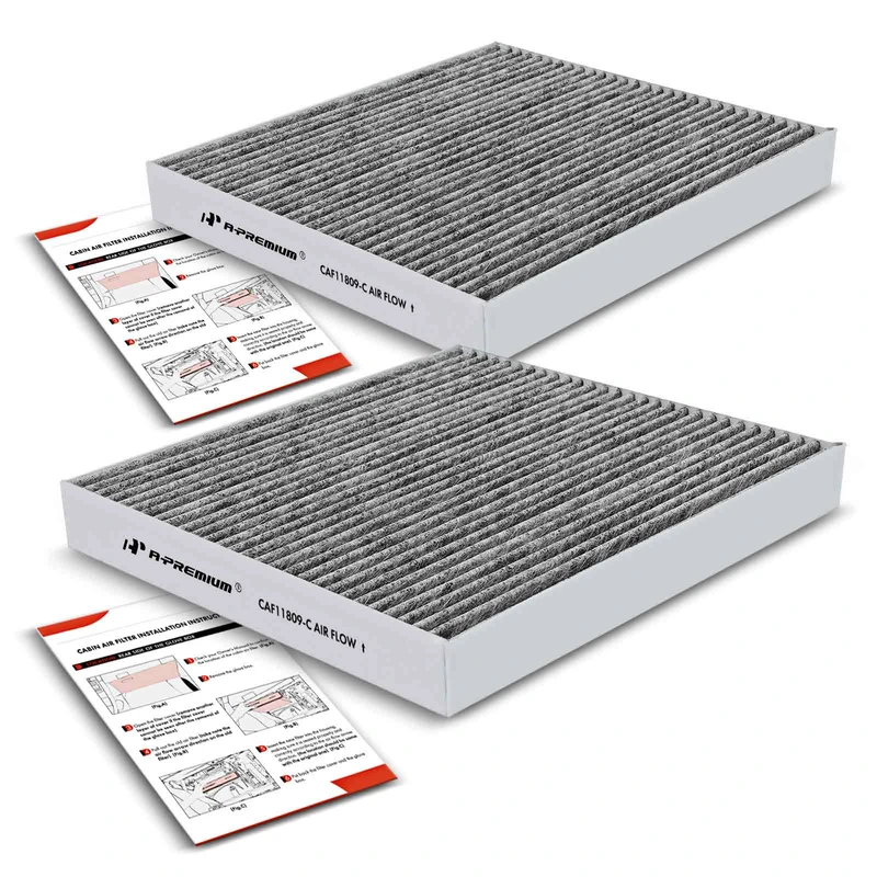 2 Pcs Activated Carbon Cabin Air Filters for Chevy Silverado 1500 GMC Sierra Yukon
