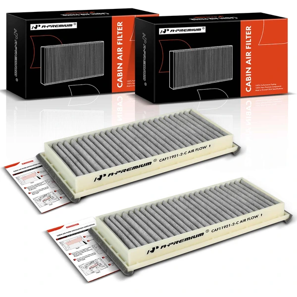 2 Pcs Activated Carbon Cabin Air Filter for 2004-2011 Mazda RX-8