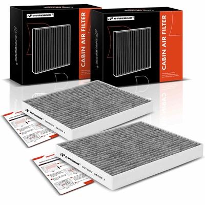 2 Pcs Activated Carbon Cabin Air Filter