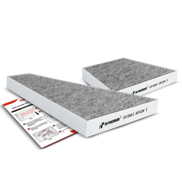 2 Pcs Activated Carbon Cabin Air Filter for Bentley Continental Volkswagen Phaeton