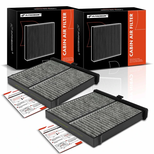 2 Pcs Activated Carbon Cabin Air Filter for 2016-2021 Mazda CX-3