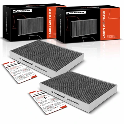 2 Pcs Activated Carbon Cabin Air Filter