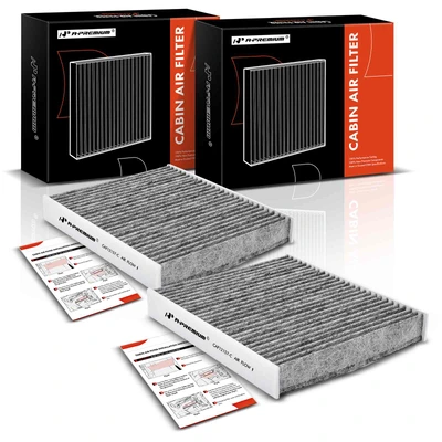 2 Pcs Activated Carbon Cabin Air Filters
