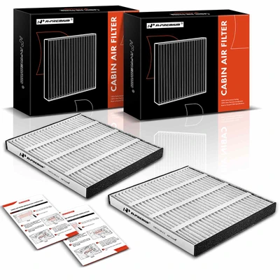 2 Pcs Activated Carbon Cabin Air Filter