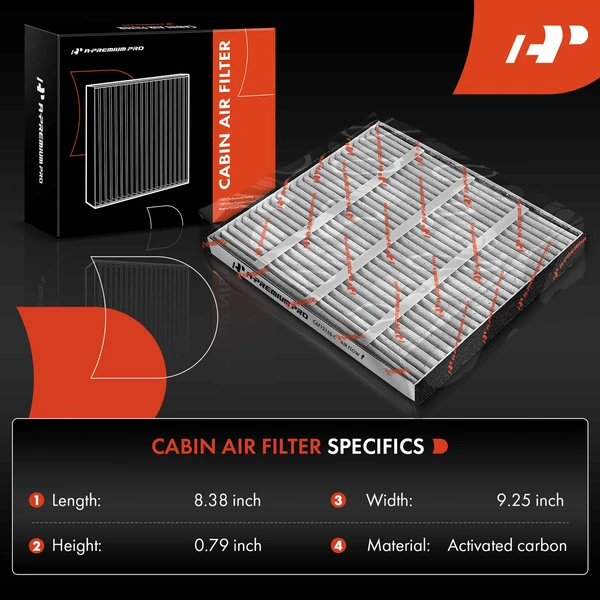 Activated Carbon Cabin Air Filter for Lexus LS400 95-00 Under Driver Side Dash