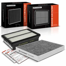 2 Pcs Engine & Activated Carbon Cabin Air Filter for 2020-2024 Kia Soul