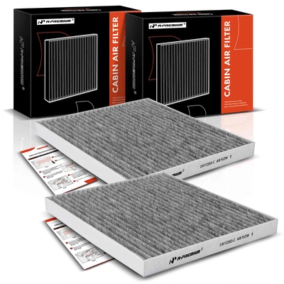 2 Pcs Activated Carbon Cabin Air Filter