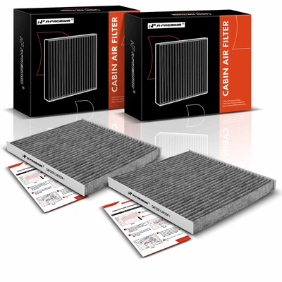 2 Pcs Activated Carbon Cabin Air Filter