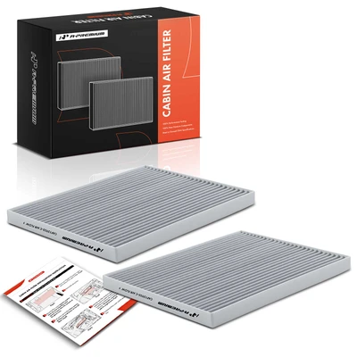 2 Pcs Activated Cabin Air Filter