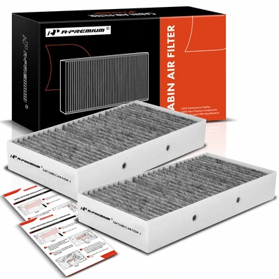 2 Pcs Activated Carbon Cabin Air Filter