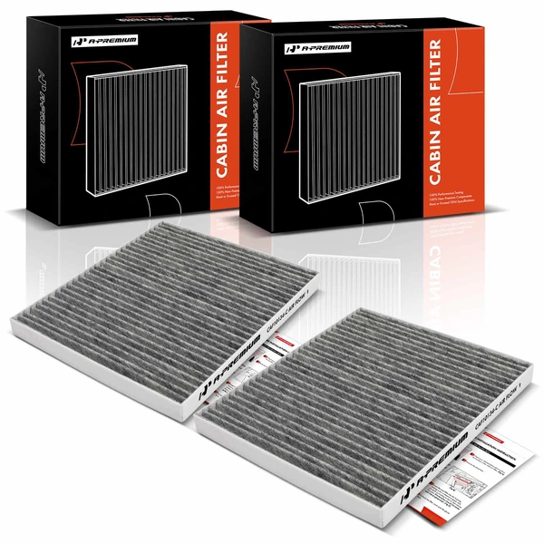 2 Pcs Behind Glove Box Cabin Air Filter for Suzuki Kizashi 10-13 L4 2.4L