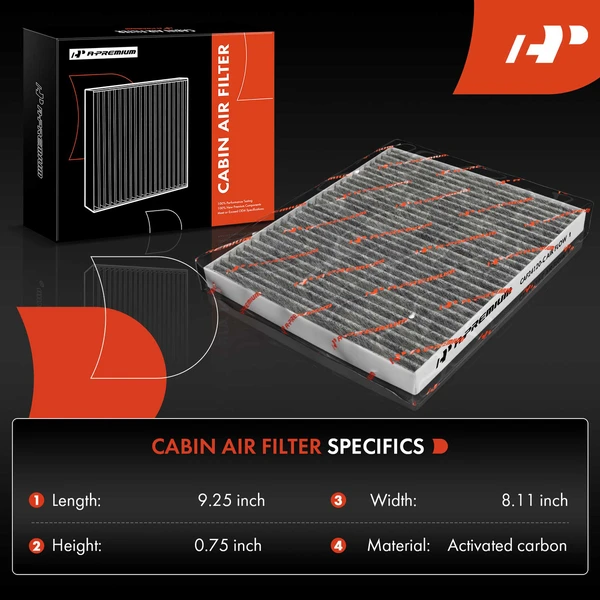 Behind Glove Box Cabin Air Filter for Suzuki Kizashi 2010-2013 L4 2.4L