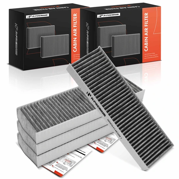 4 Pcs Activated Carbon Cabin Air Filter for Honda Accord 1998-2002 Acura TL 1999-2003 CL