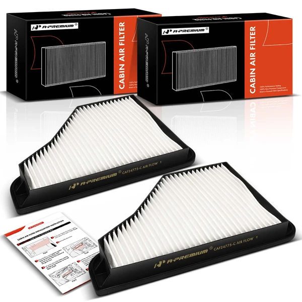 2 Pcs Cabin Air Filter for 1994-1995 Mercedes-Benz S350