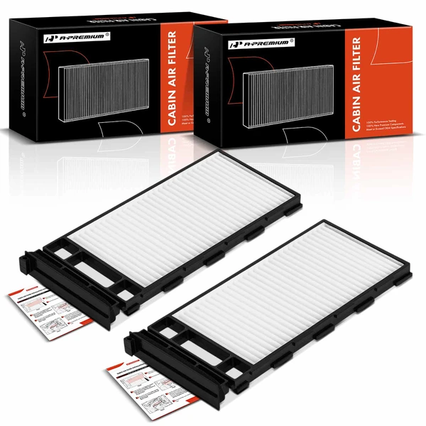 2 Pcs Activated Carbon Cabin Air Filter for Nissan Frontier 1998-2004 Xterra 2000-2004