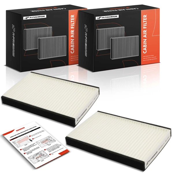 2 Pcs Activated Carbon Cabin Air Filter for Acura RL 1996-2004 V6 3.5L