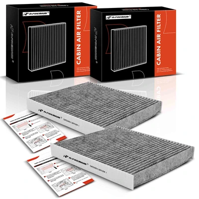 2 Pcs Activated Carbon Cabin Air Filters