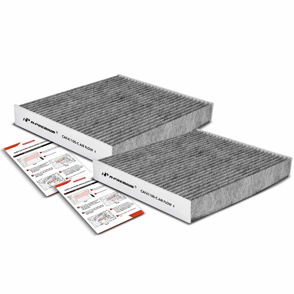 2 Pcs Activated Carbon Cabin Air Filter for Porsche Boxster Panamera 2010-2019