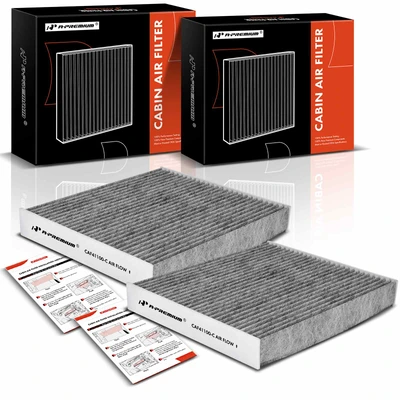 2 Pcs Activated Carbon Cabin Air Filter