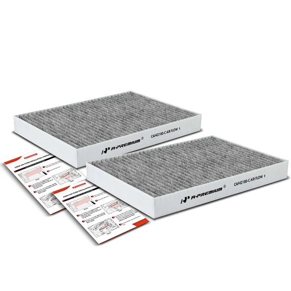 2 Pcs Activated Carbon Cabin Air Filter for Mercedes-Benz CL550 CL600 CL63 AMG S450