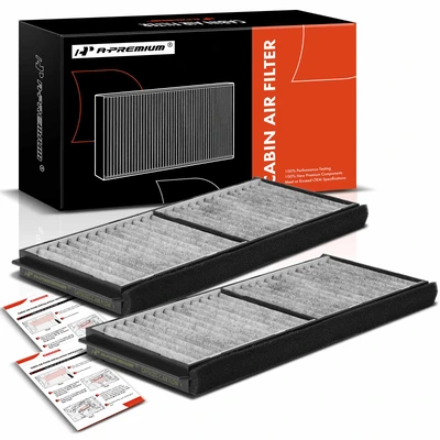 2 Pcs Activated Carbon Cabin Air Filter