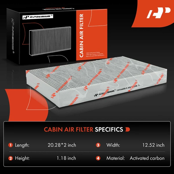 Activated Carbon Cabin Air Filter for Tesla Model X 2016-2023