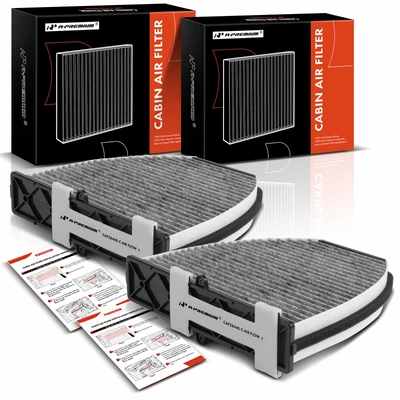 2 Pcs Activated Carbon Cabin Air Filter